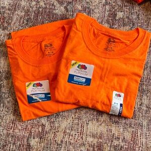 Fruit of the Loom Men's Bright Orange Tee